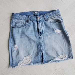 Rewash Jean Skirt